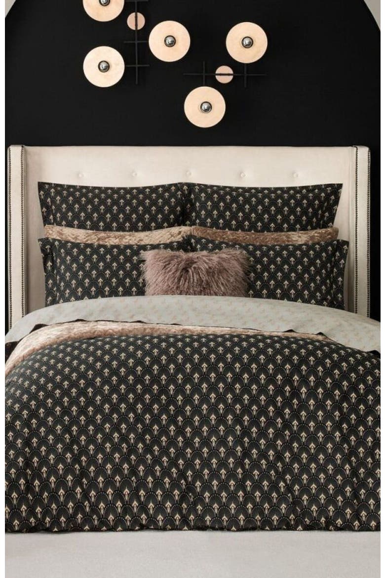 Ladnier Duvet Cover, Alternate, color, Black