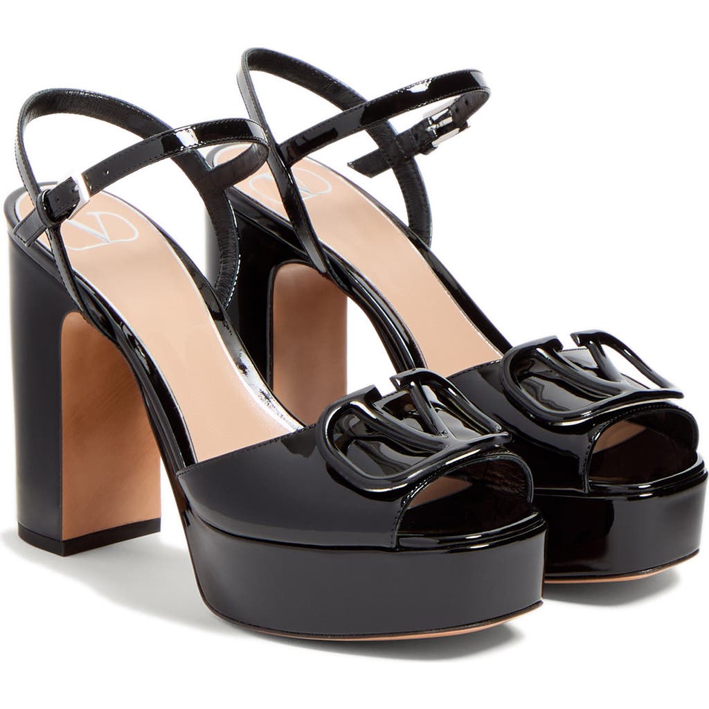 Valentino Vlogo 115 Patent Platform Sandal