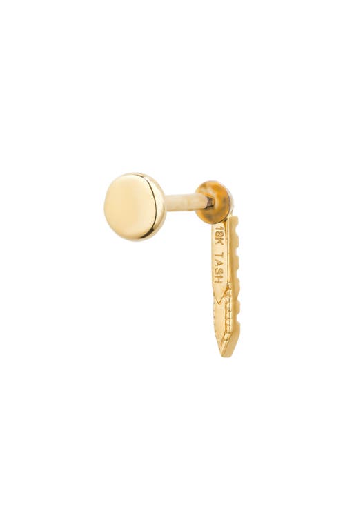 MARIA TASH MARIA TASH DIAMOND ETERNITY SINGLE BAR CHARM STUD EARRING 