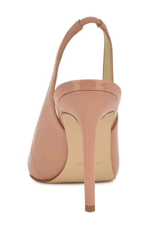 Nine West Feather Slingback Pump In Light Natural