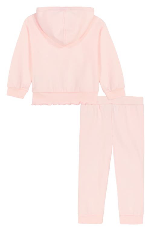 Tommy Hilfiger Initial Patch Fleece Hoodie & Joggers Set In Pink