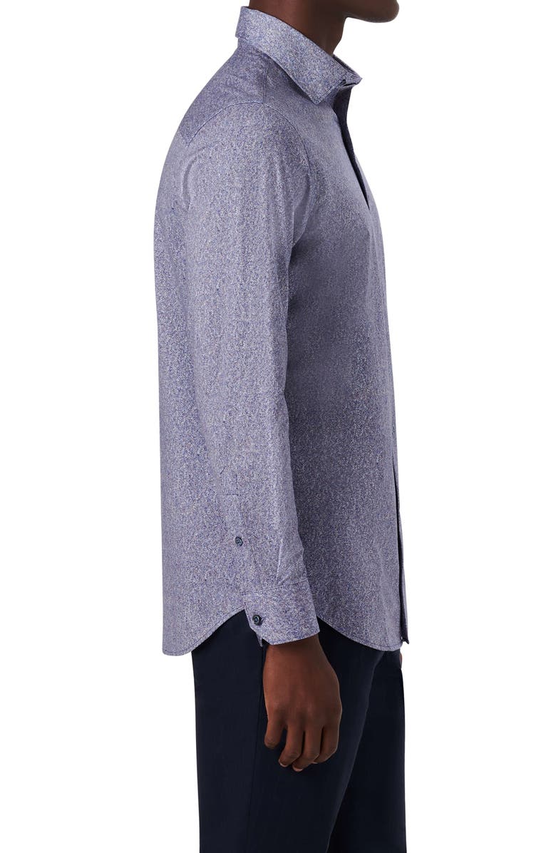 Bugatchi OoohCotton<sup>®</sup> Print Button-Up Shirt, Alternate, color, 