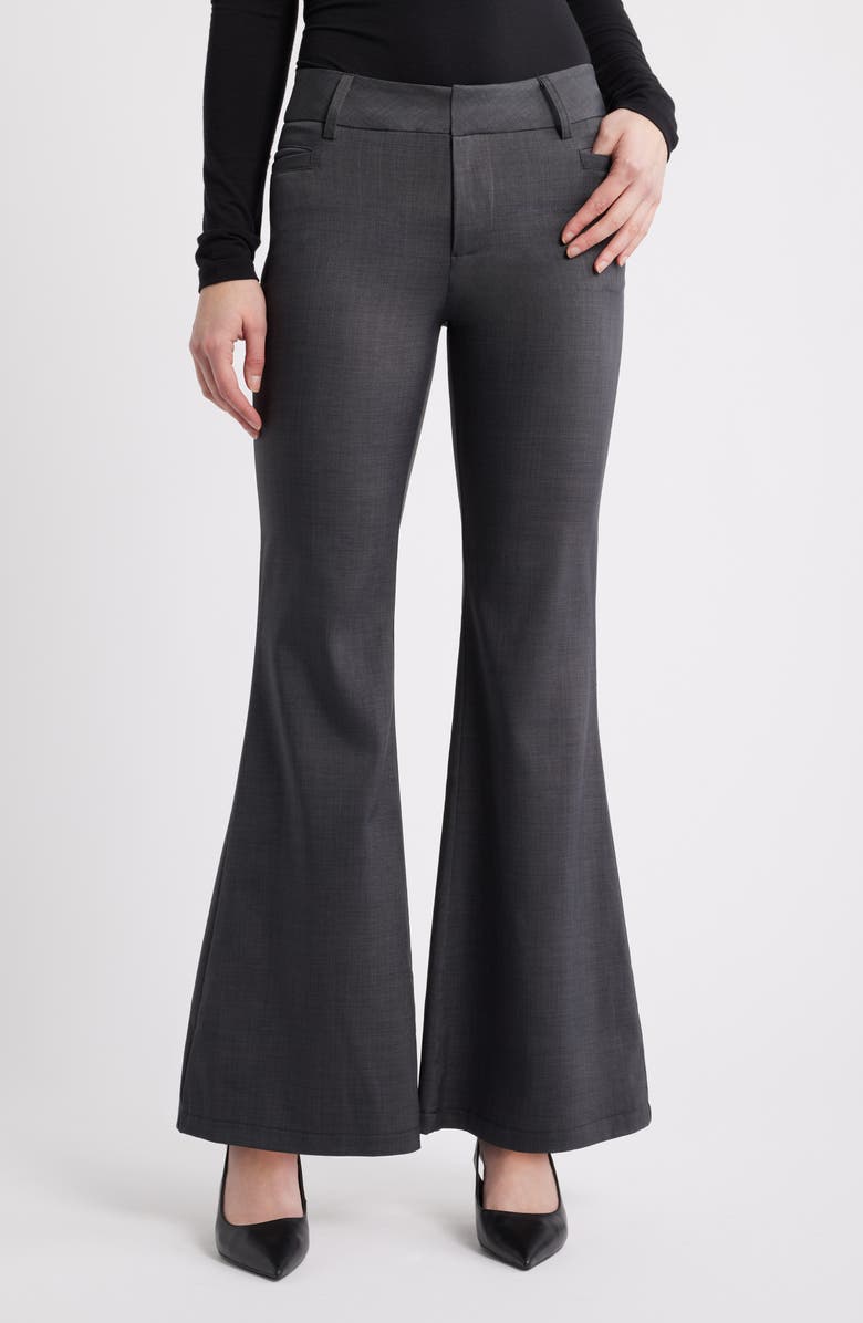 NIKKI LUND Langly Bootcut Pants, Main, color, Grey