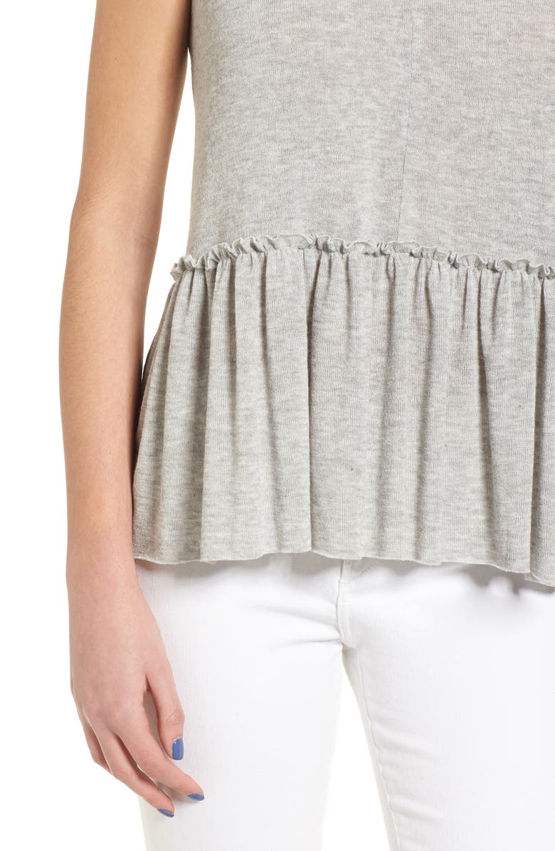 Soprano Peplum Hem Tank Top, Alternate, color, 