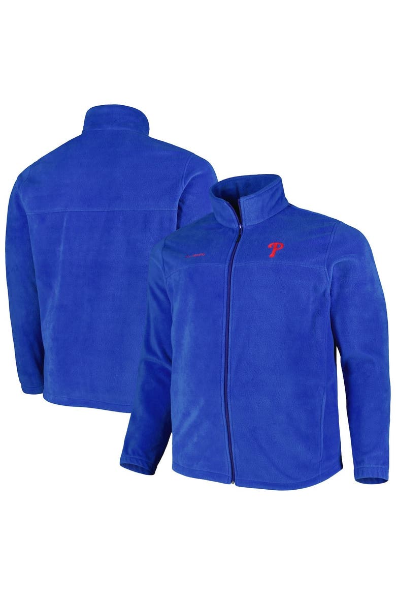 Men's Columbia Royal Philadelphia Phillies Big & Tall Steens Mountain Full-Zip Jacket, Main, color, Royal