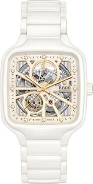 RADO True Square Open Heart Automatic Bracelet Watch, 38mm