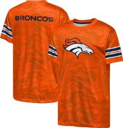 Outerstuff Youth Outerstuff  Orange Denver Broncos Slant Route Performance T-Shirt