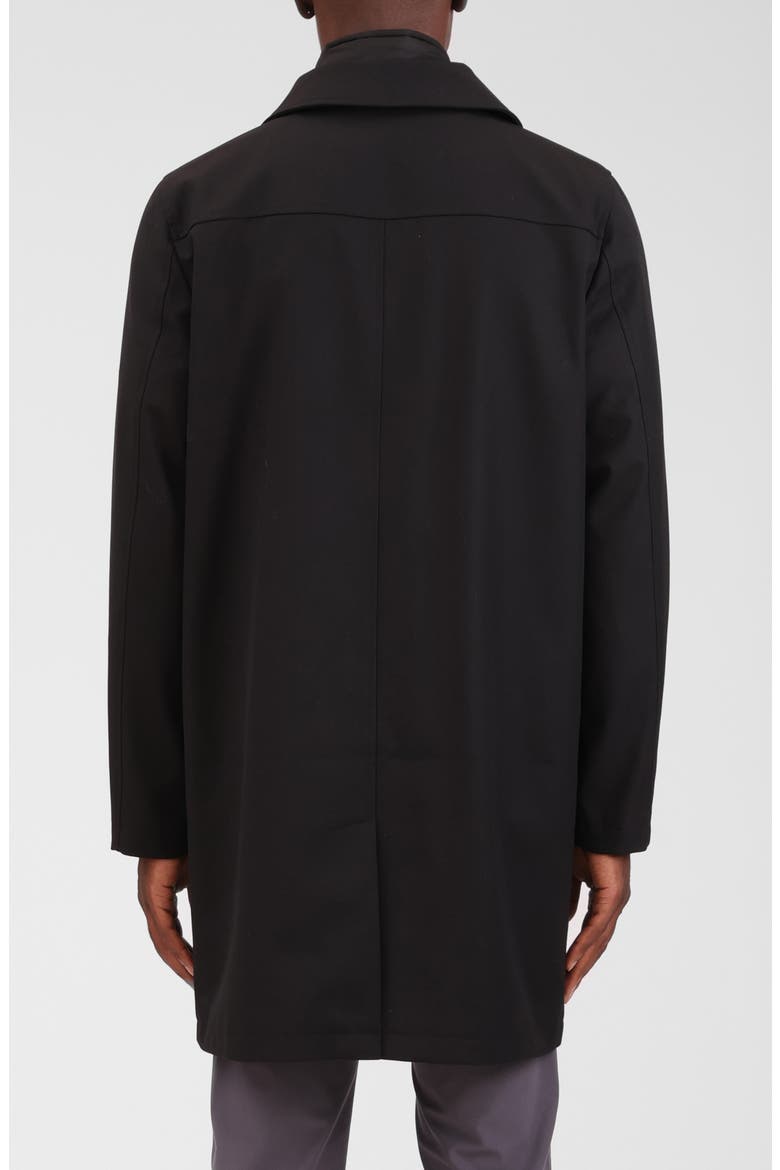 Mackintosh with Removable Quilted Bib, Alternate, color, BLACK