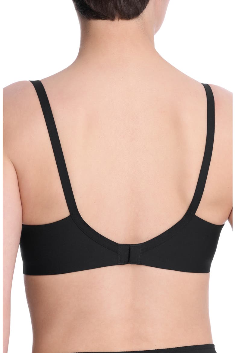 Harmony Smooth Back Underwire Spacer T-Shirt Bra, Alternate, color, BLACK