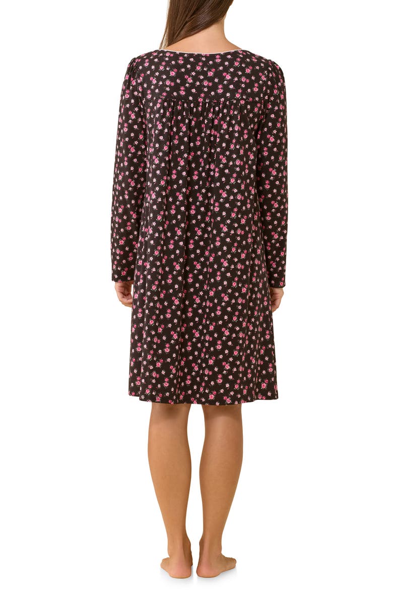 Cotton Jersey Nightgown, Alternate, color, BLKGRD FLR