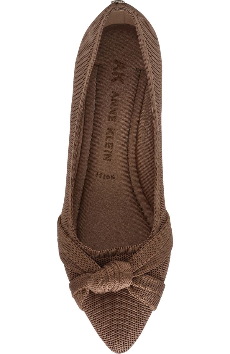 Anne Klein Olami Knot Flat, Alternate, color, Truffle Knit