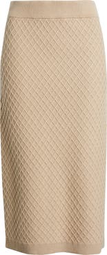 Anne Klein Diamond Stitch Sweater Skirt