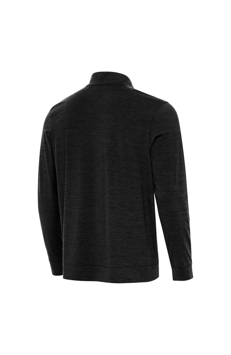 ANTIGUA Men's Antigua Heather Black Clemson Tigers Golfer Bright Quarter-Zip Top, Alternate, color, Heather Black