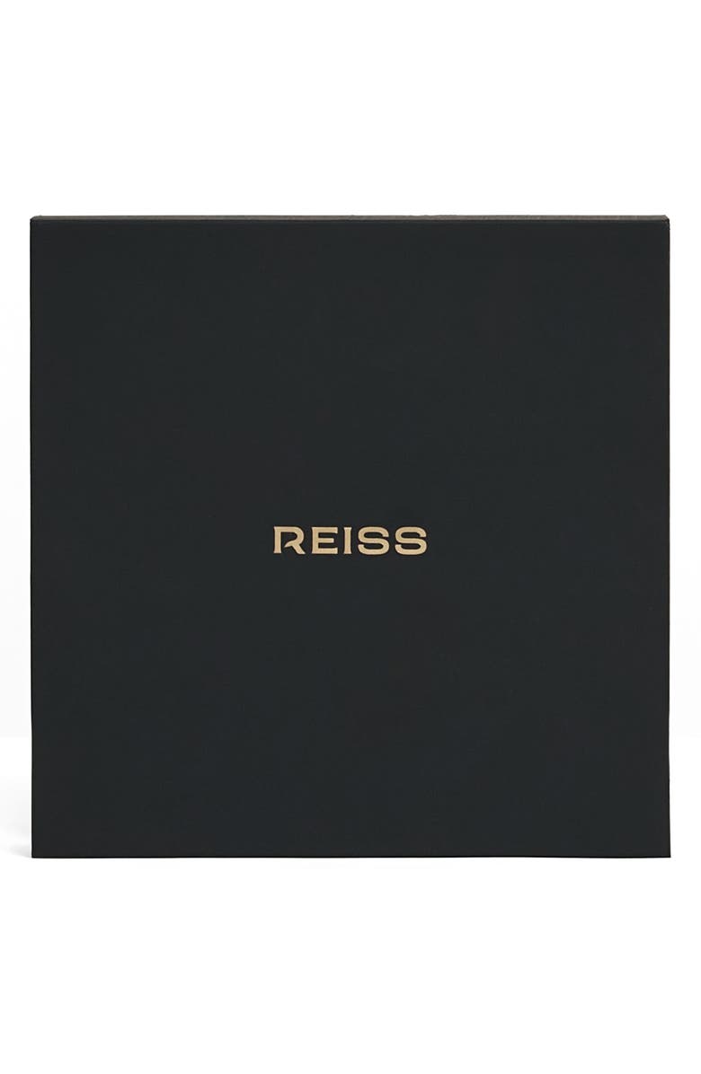 Reiss Mila Molten Square Necklace, Alternate, color, Gold Tone