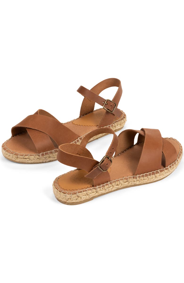 Penelope Chilvers Campo Ankle Strap Espadrille Platform Sandal, Alternate, color, Tan