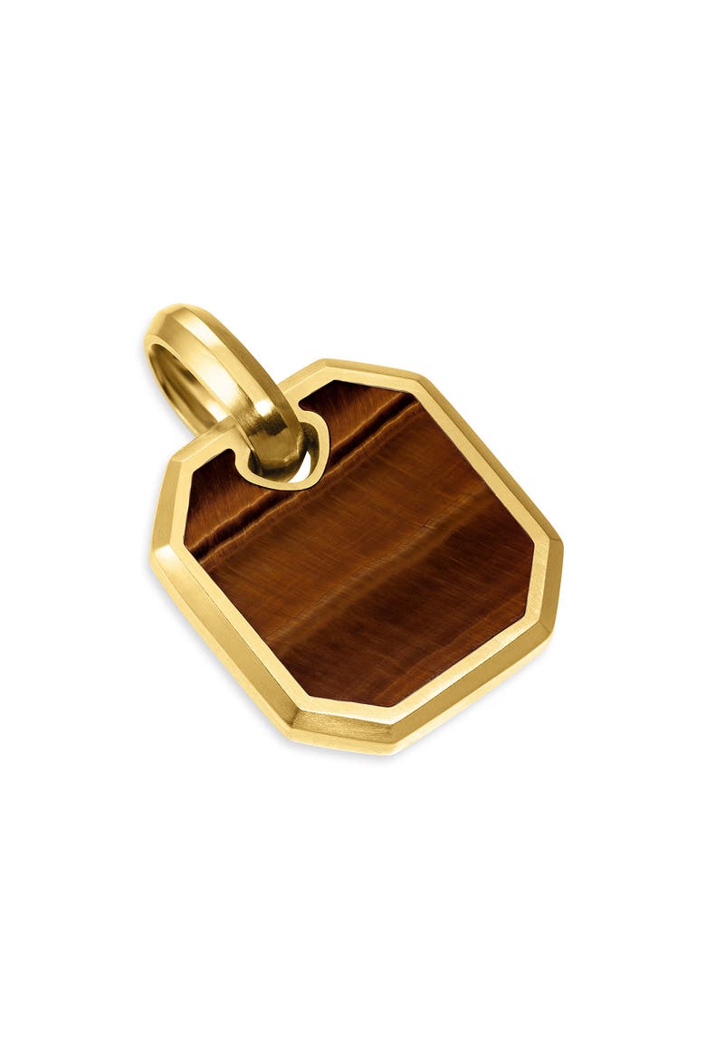 Roman Amulet in 18K Yellow Gold with Tiger's Eye, Alternate, color, 18K YELLOW GOLD