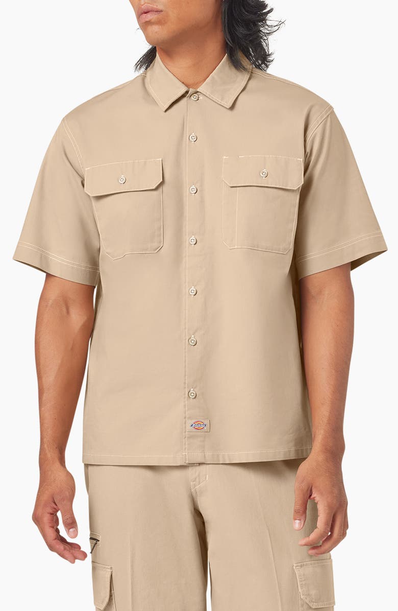 Dickies Riverbend Short Sleeve Button-Up Work Shirt, Main, color, 