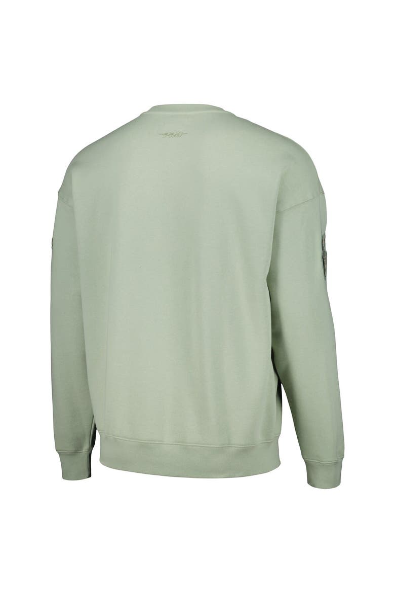 Men's Pro Standard Green Baltimore Orioles Neutral Drop Shoulder Pullover Sweatshirt, Alternate, color, Green