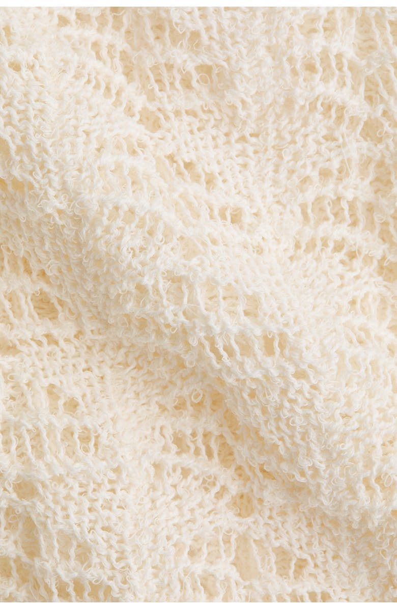 H&M Pointelle-knit Jumper, Alternate, color, Cream