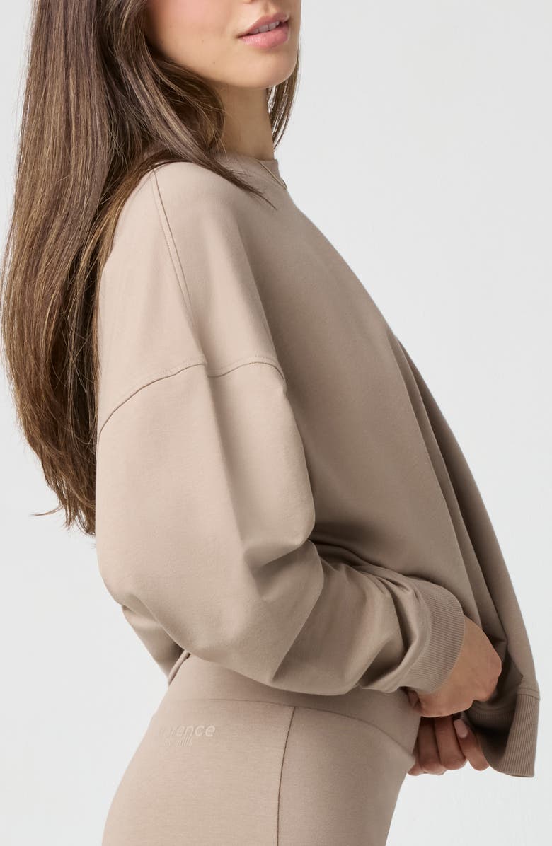 Florence by Mills Sporty Terry Crew Sweatshirt, Alternate, color, Taupe