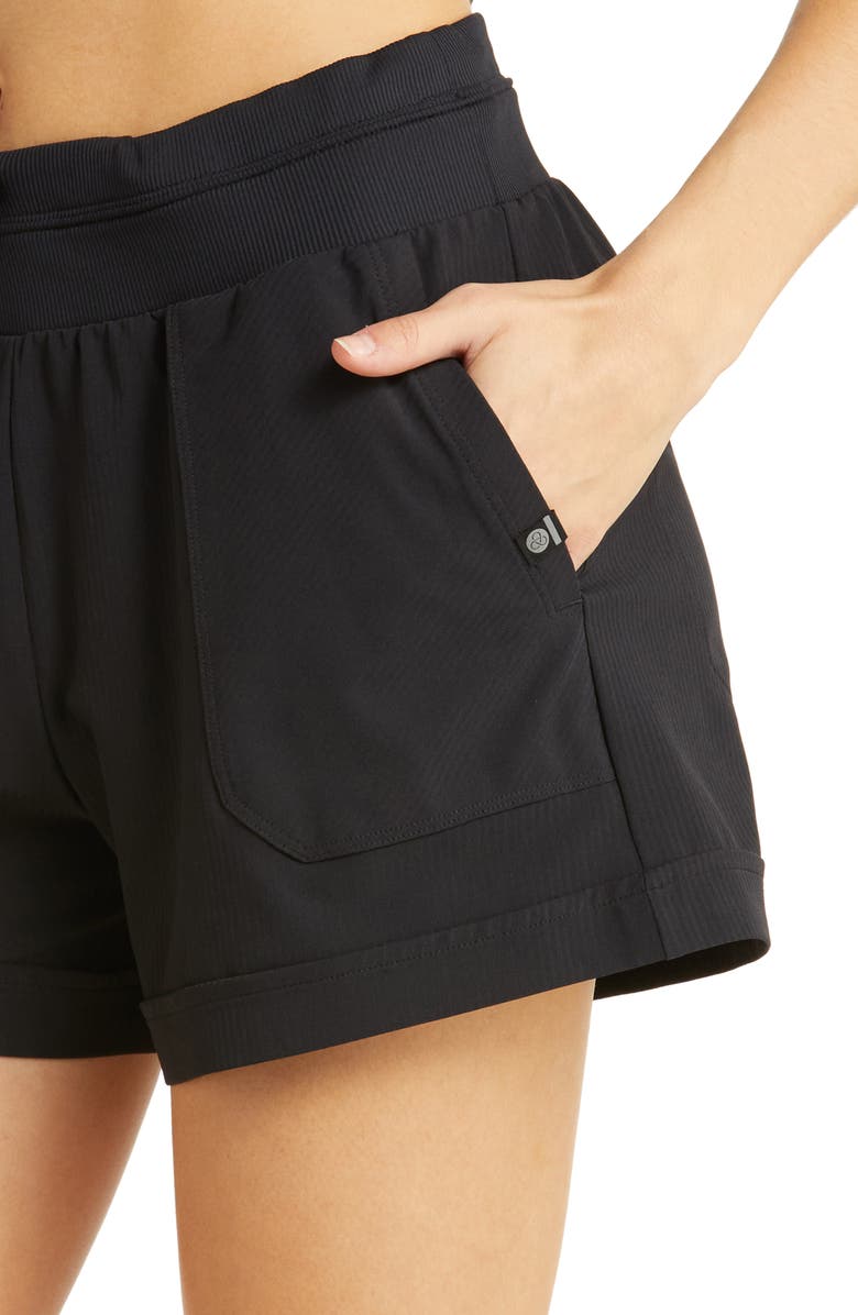 Zella Horizon Woven Shorts, Alternate, color, 