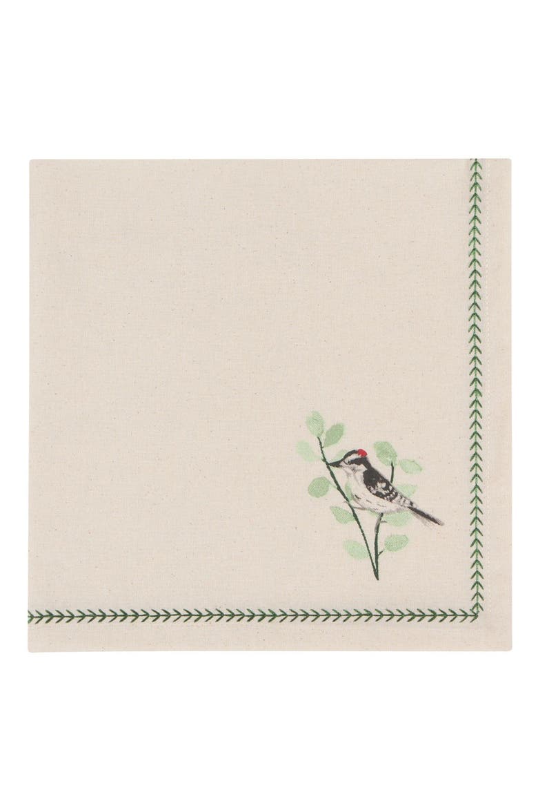 Forest Birds Set of 4 Napkins, Alternate, color, FOREST BIRDS