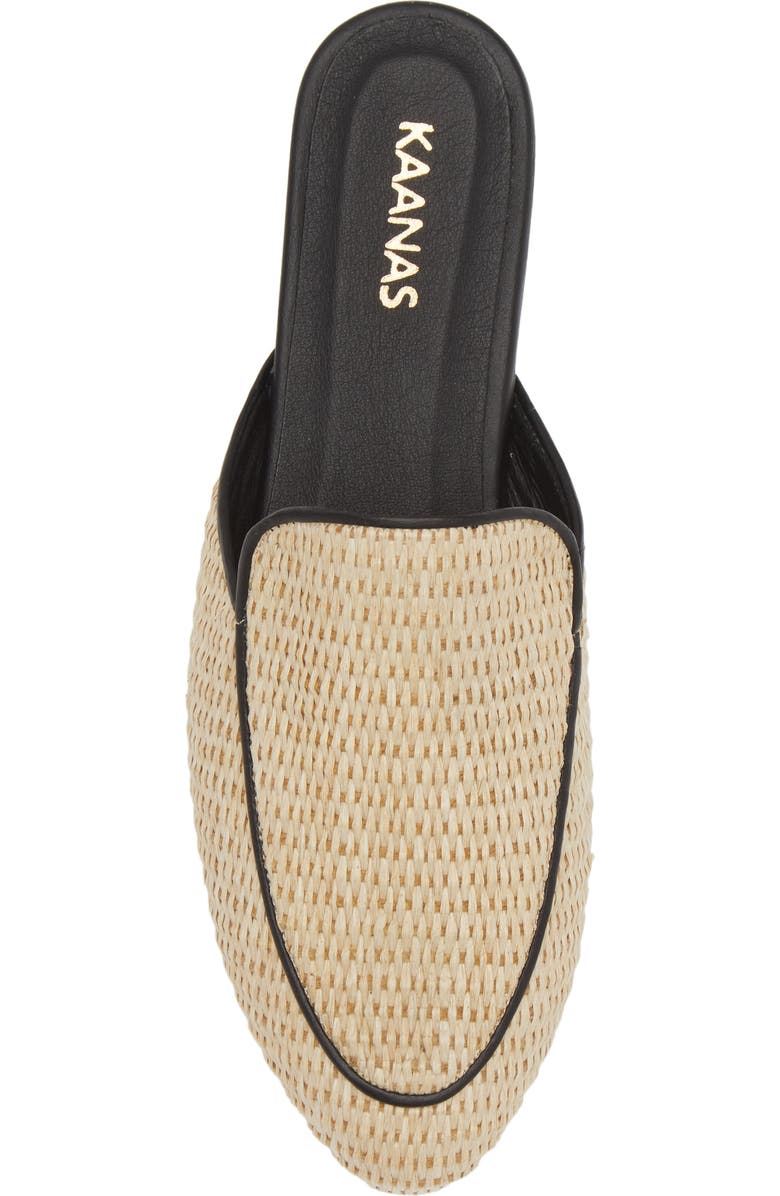 Kaanas Jaspe Basketweave Mule, Alternate, color, Beige Multi