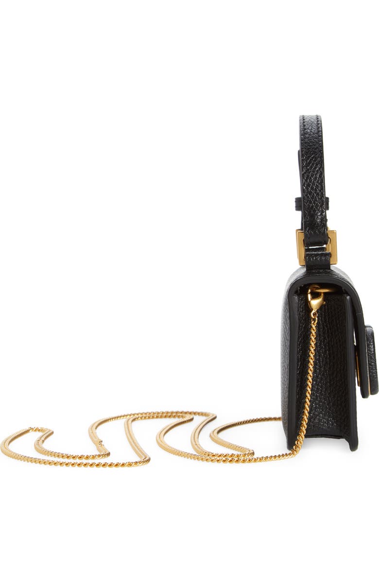 Valentino Garavani Micro VLOGO Leather Top Handle Bag, Alternate, color,