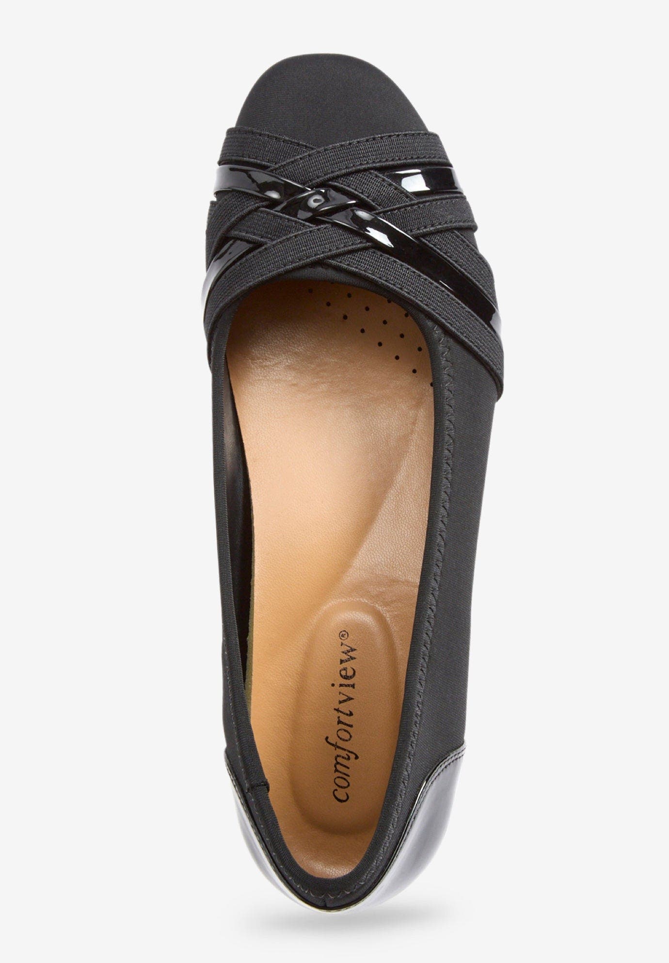 Comfortview The Quinlan Slip On Pump, Alternate, color, Black