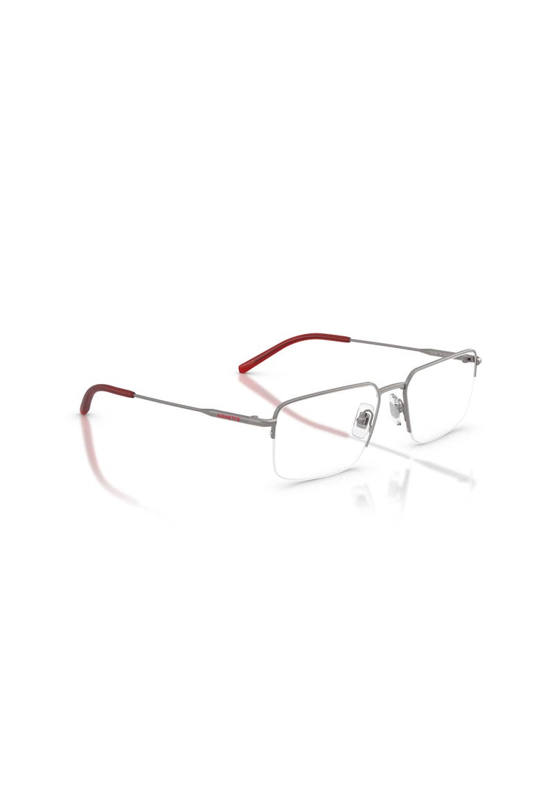 56mm Rectangle optical glasses, Alternate, color, Grey/ Red