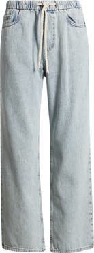 Marine Layer Ella Ankle Straight Leg Drawstring Pants