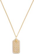 COACH Lucite Hangtag Pendant Necklace