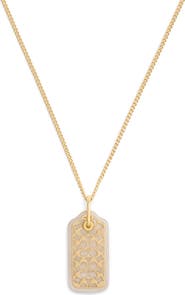 COACH Lucite Hangtag Pendant Necklace