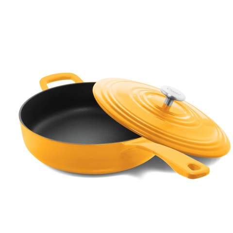 5 qt. Round Cast-Iron Saute Skillet w/ Lid