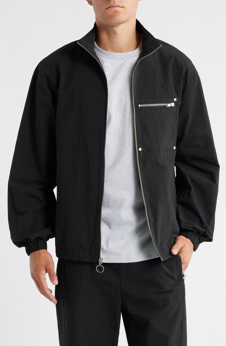 KROST Water Resistant Track Jacket, Main, color, Black