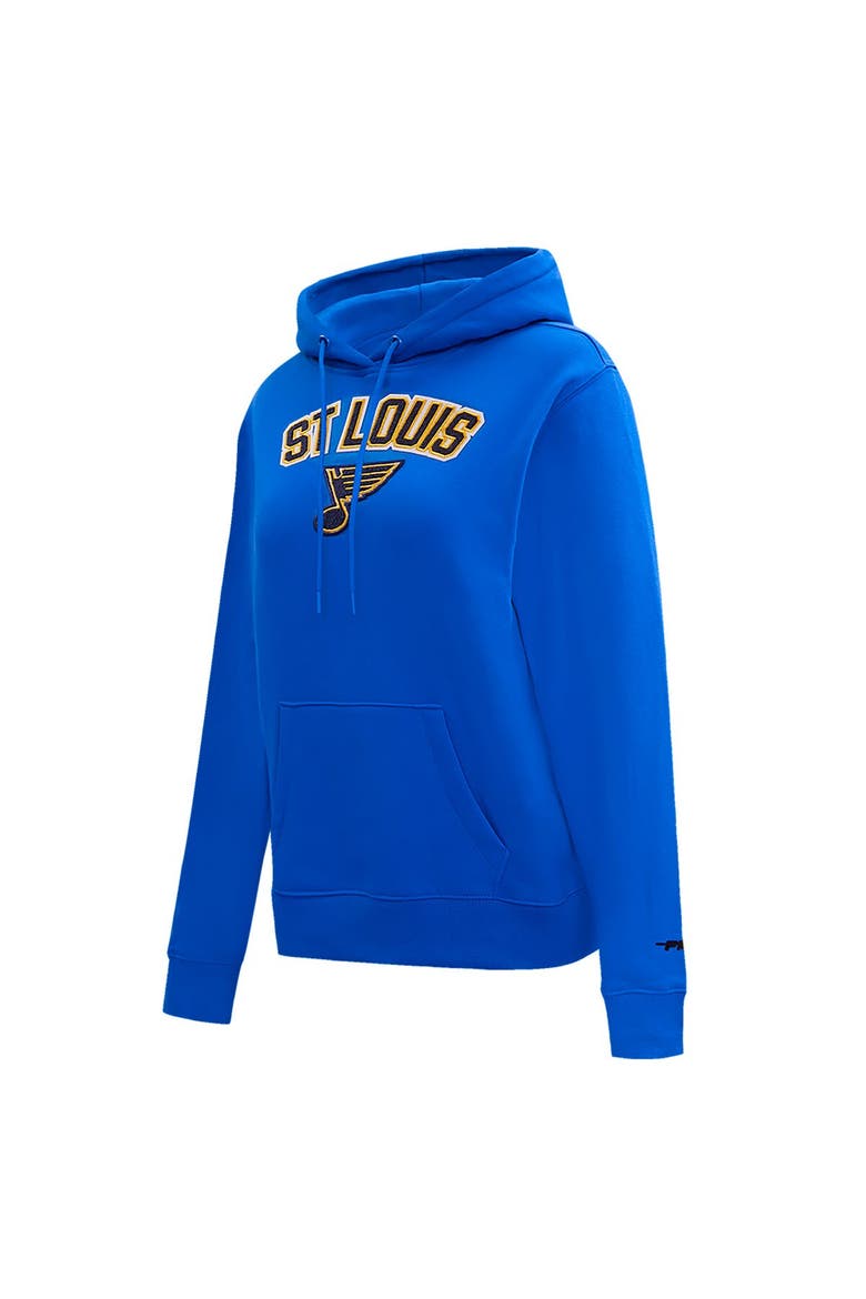 Women's Pro Standard Blue St. Louis Blues Classic Chenille Pullover Hoodie, Alternate, color, Blue