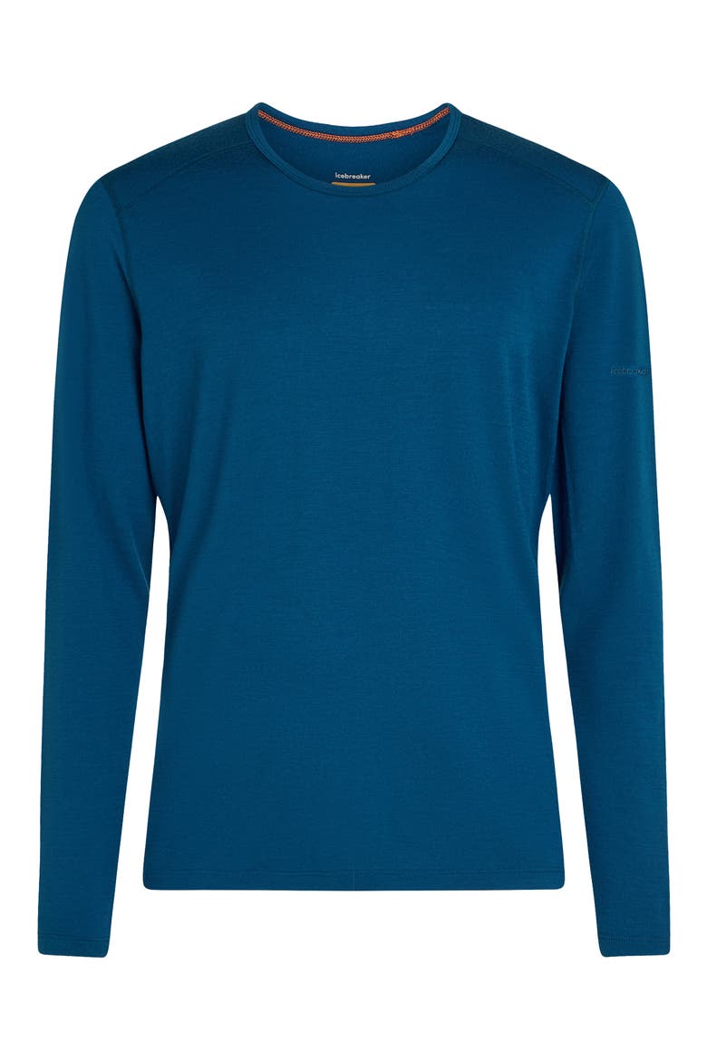 Oasis Long Sleeve Wool Base Layer T-Shirt, Alternate, color, ATLANTIS