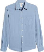 HIROSHI KATO Trim Fit Solid Button-Up Shirt