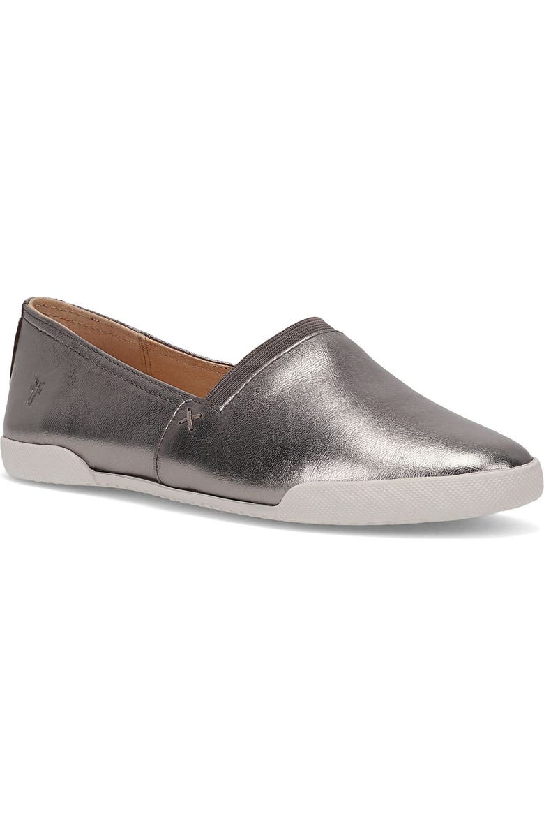 Frye Melissa Loafer, Main, color, Dark Pewter - Lunar Metallic