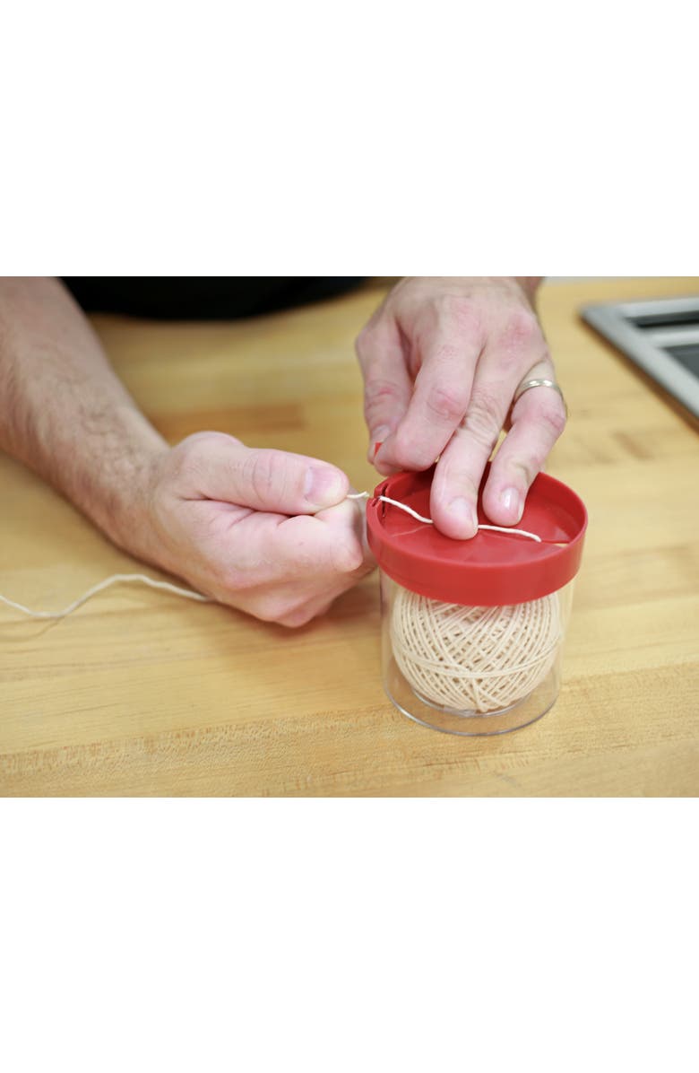 Kuchenprofi Kitchen Twine with Acrylic Twine Dispenser, Includes 164 Feet of Cooking and Baking String, Alternate, color, White