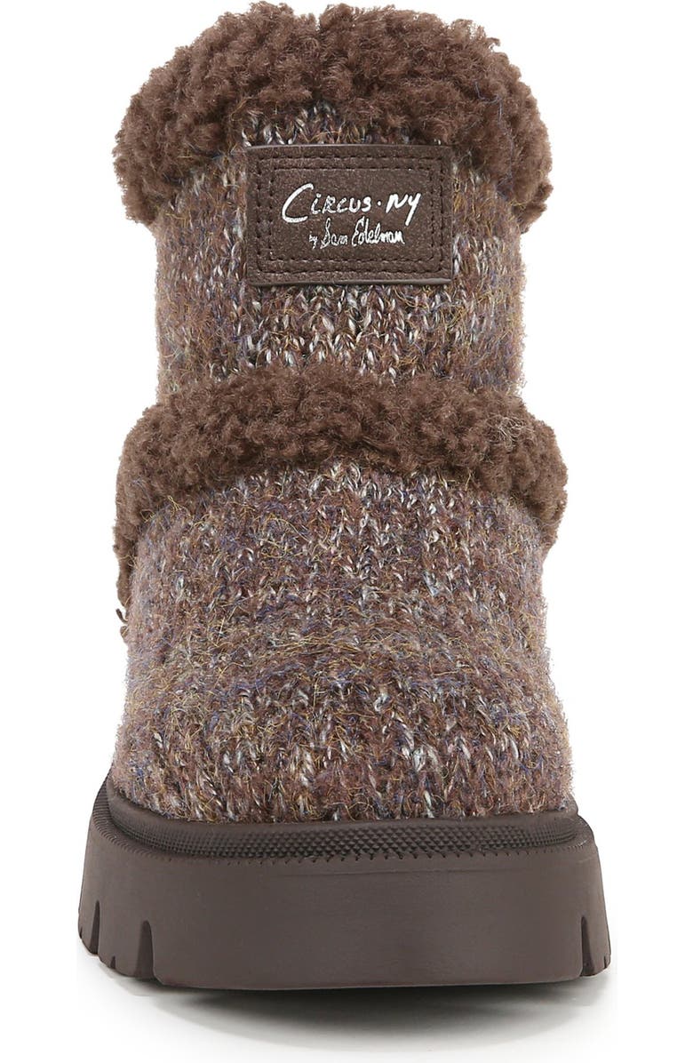 Circus NY by Sam Edelman Clare Faux Fur Lined Bootie, Alternate, color, Brown Multi/ Teddy Brown