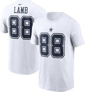 Nike Men's Nike CeeDee Lamb White Dallas Cowboys Player Name & Number T-Shirt