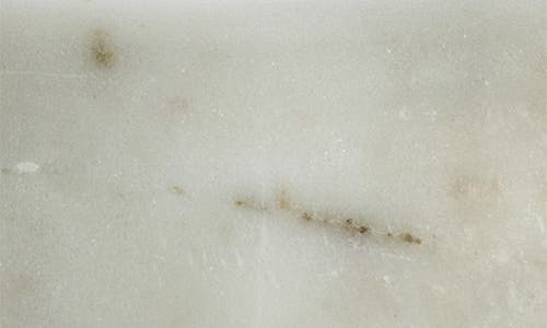 Zodax Monza Curved Round Marble Bowl In White