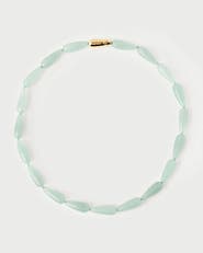 PDPAOLA Green aventurine Drop necklace