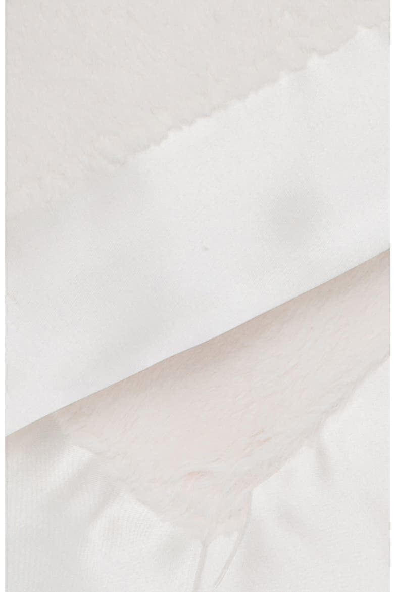 Luxe Faux Fur Blankie, Alternate, color, CREAM