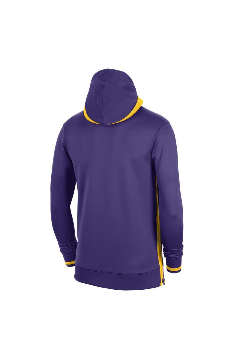 Nike Men's Nike Purple Los Angeles Lakers Authentic Showtime Performance Full-Zip Hoodie, Alternate, color, 