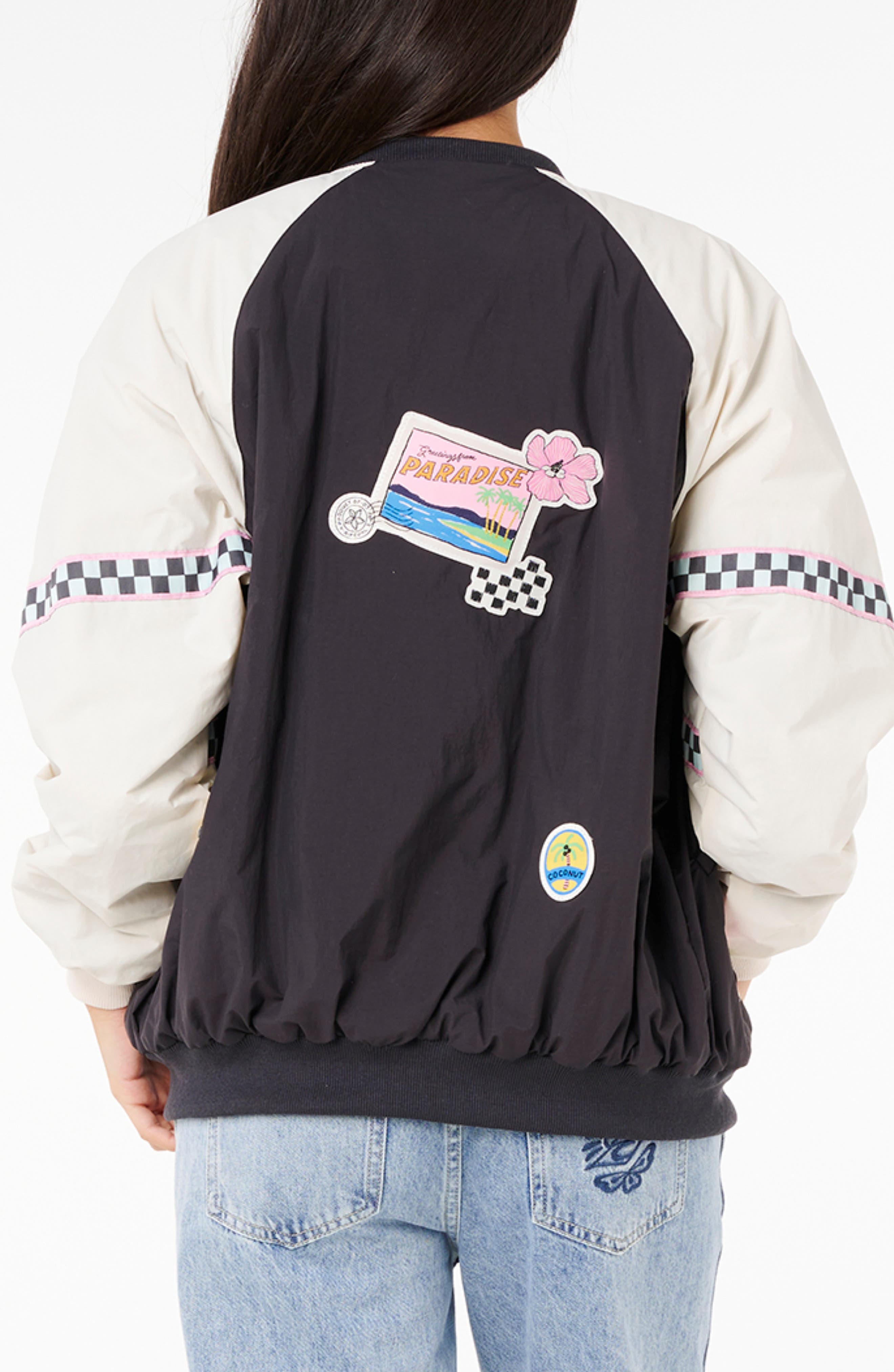 Sunset Luau Nylon Bomber Jacket - image 2