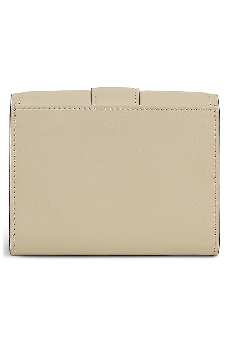 Sloane Medium Leather Flapover Wallet, Alternate, color, SNOW
