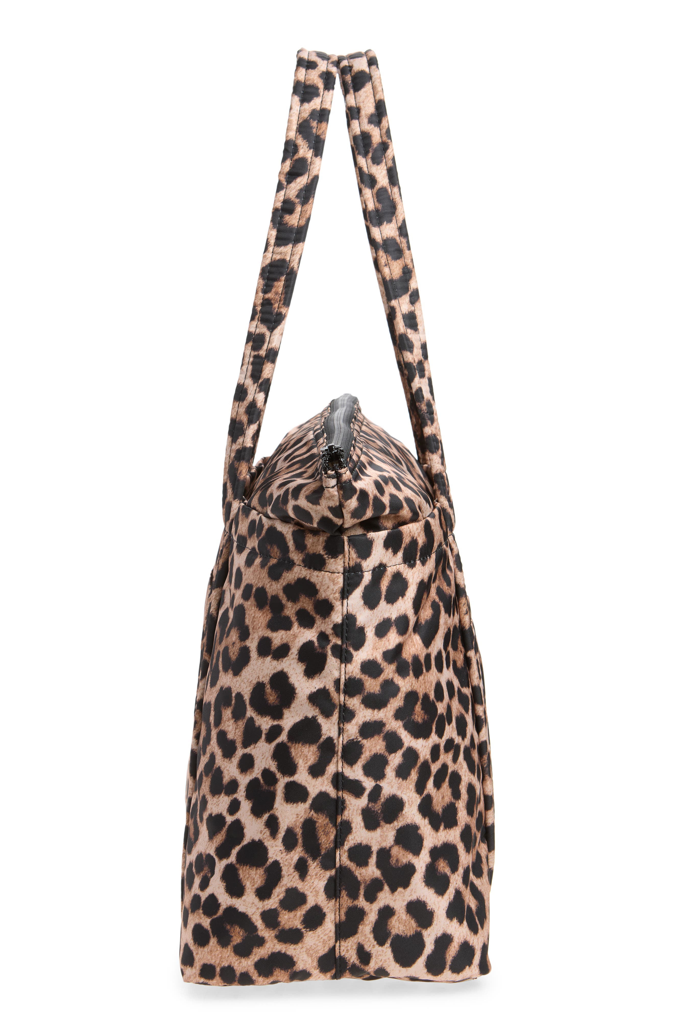 Mira Leopard Print Tote, Alternate, color, BRUSHED LEOPARD