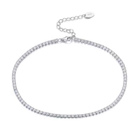 The Margo Adjustable Thin Tennis Anklet